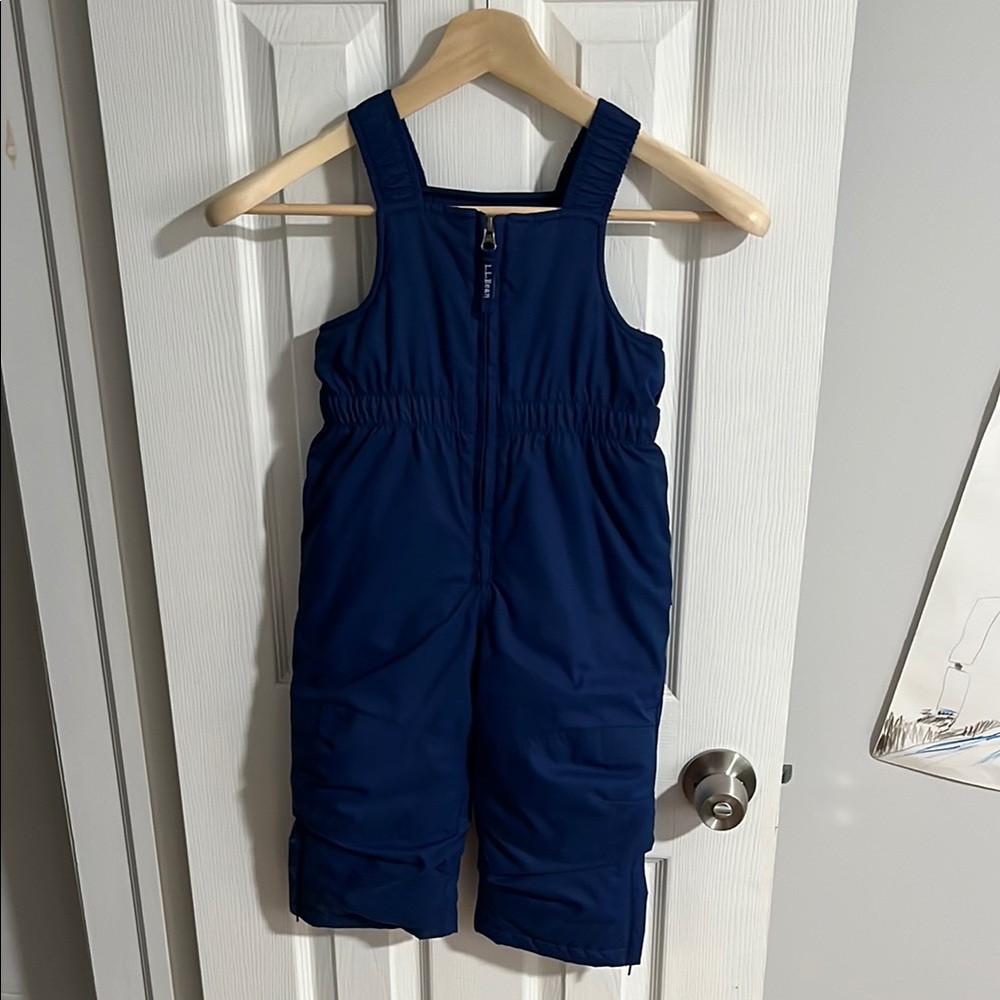 Kids L.L.Bean Navy Blue Snow Pant Overalls